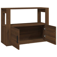 Thumbnail for Sideboard Braun Eichen-Optik 80x30x60 cm Holzwerkstoff