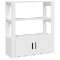 Thumbnail for Sideboard Weiß 80x30x90 cm Holzwerkstoff
