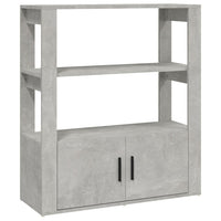 Thumbnail for Sideboard Betongrau 80x30x90 cm Holzwerkstoff