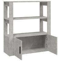 Thumbnail for Sideboard Betongrau 80x30x90 cm Holzwerkstoff