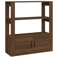 Thumbnail for Sideboard Braun Eichen-Optik 80x30x90 cm Holzwerkstoff