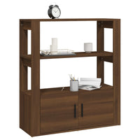 Thumbnail for Sideboard Braun Eichen-Optik 80x30x90 cm Holzwerkstoff