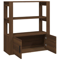 Thumbnail for Sideboard Braun Eichen-Optik 80x30x90 cm Holzwerkstoff