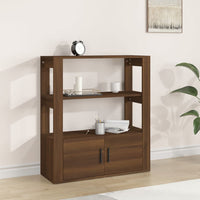 Thumbnail for Sideboard Braun Eichen-Optik 80x30x90 cm Holzwerkstoff