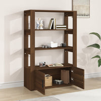 Thumbnail for Sideboard Braun Eichen-Optik 80x30x119,5 cm Holzwerkstoff