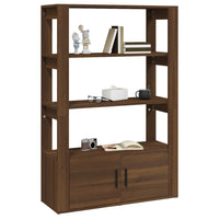 Thumbnail for Sideboard Braun Eichen-Optik 80x30x119,5 cm Holzwerkstoff