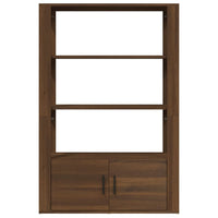 Thumbnail for Sideboard Braun Eichen-Optik 80x30x119,5 cm Holzwerkstoff