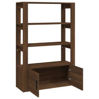 Thumbnail for Sideboard Braun Eichen-Optik 80x30x119,5 cm Holzwerkstoff