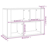 Thumbnail for Sideboard Betongrau 80x30x54 cm Holzwerkstoff