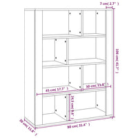 Thumbnail for Sideboard Betongrau 80x30x106 cm Holzwerkstoff