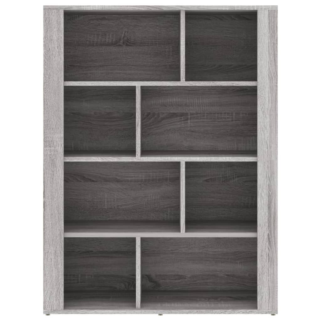 Sideboard Grau Sonoma 80x30x106 cm Holzwerkstoff