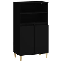 Thumbnail for Highboard Schwarz 60x36x110 cm Holzwerkstoff