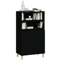 Thumbnail for Highboard Schwarz 60x36x110 cm Holzwerkstoff