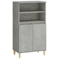 Thumbnail for Highboard Betongrau 60x36x110 cm Holzwerkstoff