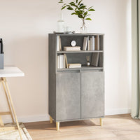 Thumbnail for Highboard Betongrau 60x36x110 cm Holzwerkstoff