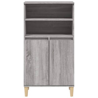 Thumbnail for Highboard Grau Sonoma 60x36x110 cm Holzwerkstoff