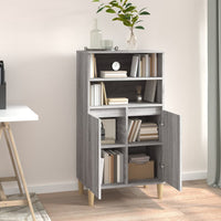 Thumbnail for Highboard Grau Sonoma 60x36x110 cm Holzwerkstoff