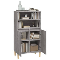 Thumbnail for Highboard Grau Sonoma 60x36x110 cm Holzwerkstoff