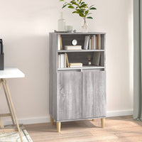 Thumbnail for Highboard Grau Sonoma 60x36x110 cm Holzwerkstoff