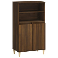 Thumbnail for Highboard Braun Eichen-Optik 60x36x110 cm Holzwerkstoff