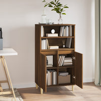 Thumbnail for Highboard Braun Eichen-Optik 60x36x110 cm Holzwerkstoff