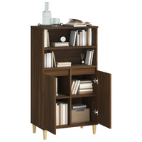 Thumbnail for Highboard Braun Eichen-Optik 60x36x110 cm Holzwerkstoff
