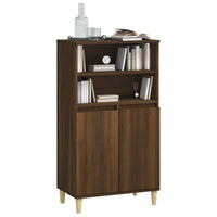 Thumbnail for Highboard Braun Eichen-Optik 60x36x110 cm Holzwerkstoff