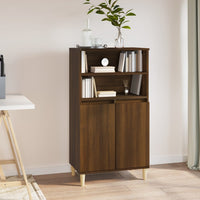 Thumbnail for Highboard Braun Eichen-Optik 60x36x110 cm Holzwerkstoff