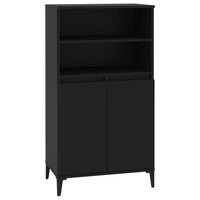 Thumbnail for Highboard Schwarz 60x36x110 cm Holzwerkstoff