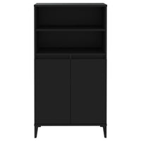 Thumbnail for Highboard Schwarz 60x36x110 cm Holzwerkstoff