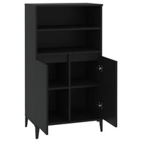 Thumbnail for Highboard Schwarz 60x36x110 cm Holzwerkstoff