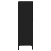 Thumbnail for Highboard Schwarz 60x36x110 cm Holzwerkstoff