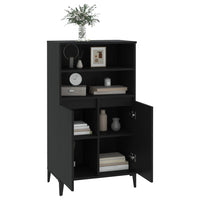 Thumbnail for Highboard Schwarz 60x36x110 cm Holzwerkstoff