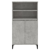 Thumbnail for Highboard Betongrau 60x36x110 cm Holzwerkstoff