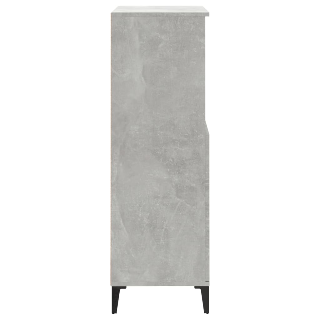 Highboard Betongrau 60x36x110 cm Holzwerkstoff