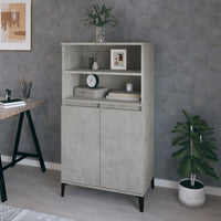 Thumbnail for Highboard Betongrau 60x36x110 cm Holzwerkstoff
