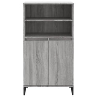Thumbnail for Highboard Grau Sonoma 60x36x110 cm Holzwerkstoff