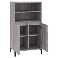 Thumbnail for Highboard Grau Sonoma 60x36x110 cm Holzwerkstoff