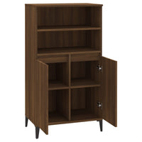 Thumbnail for Highboard Braun Eichen-Optik 60x36x110 cm Holzwerkstoff