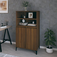 Thumbnail for Highboard Braun Eichen-Optik 60x36x110 cm Holzwerkstoff