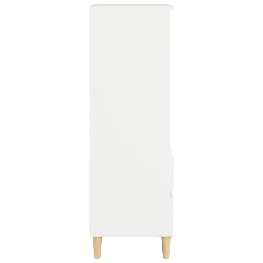 Highboard Weiß 40x36x110 cm Holzwerkstoff