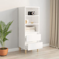 Thumbnail for Highboard Weiß 40x36x110 cm Holzwerkstoff