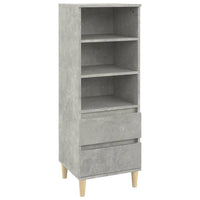 Thumbnail for Highboard Betongrau 40x36x110 cm Holzwerkstoff