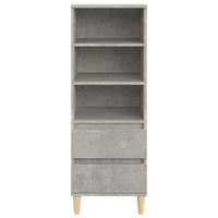 Thumbnail for Highboard Betongrau 40x36x110 cm Holzwerkstoff