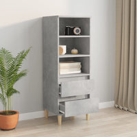 Thumbnail for Highboard Betongrau 40x36x110 cm Holzwerkstoff