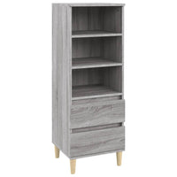 Thumbnail for Highboard Grau Sonoma 40x36x110 cm Holzwerkstoff
