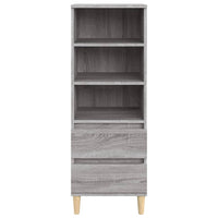 Thumbnail for Highboard Grau Sonoma 40x36x110 cm Holzwerkstoff