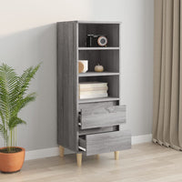 Thumbnail for Highboard Grau Sonoma 40x36x110 cm Holzwerkstoff
