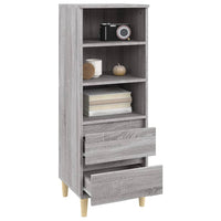 Thumbnail for Highboard Grau Sonoma 40x36x110 cm Holzwerkstoff