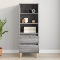 Thumbnail for Highboard Grau Sonoma 40x36x110 cm Holzwerkstoff